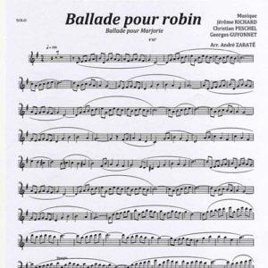 Ballade Pour Marjorie Score Quintet